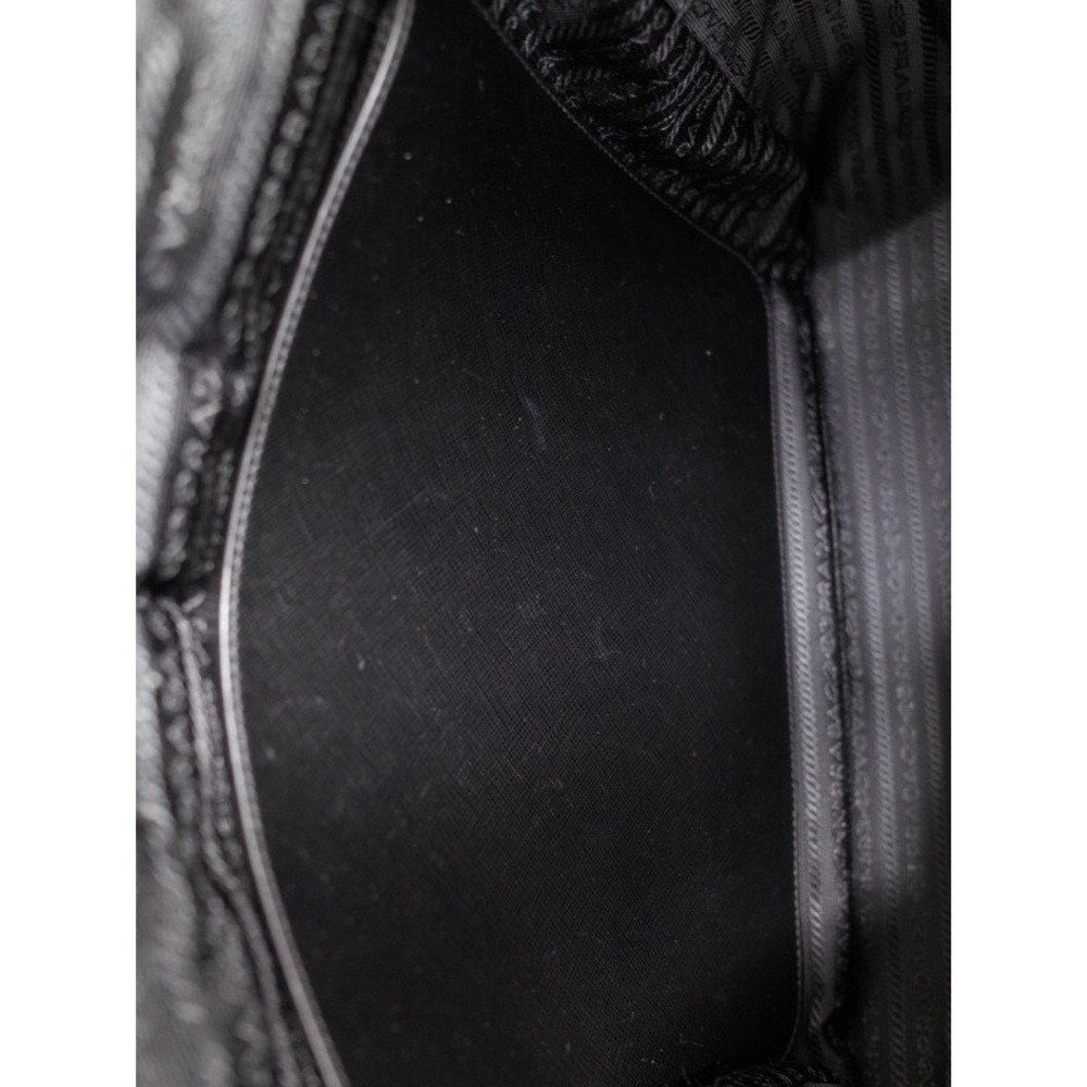 Prada Black Bag Nylon Shopper Tote 2way Shoulder Black East West - Picture 5 of 9